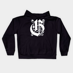 Silver Letter G Kids Hoodie